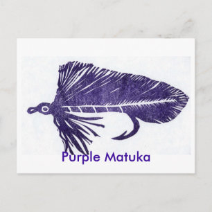 Klassieke forel Briefkaart "paarse matuka"