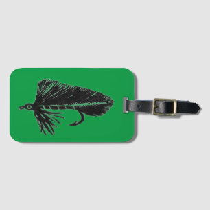 Klassieke forel Fly Black Matuka Bagagelabel