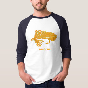 Klassieke forel Fly Matuka-wimpel, vliegvisserij, T-shirt
