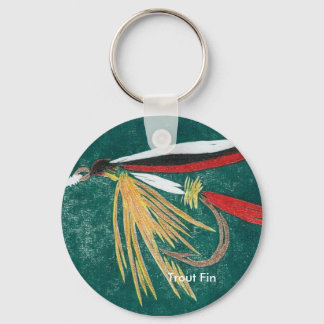 Klassieke forel Sleutelhanger "Trout Fin Natte Fly