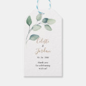 Klassieke formele groene lekkernij cadeaulabel (Voorkant)