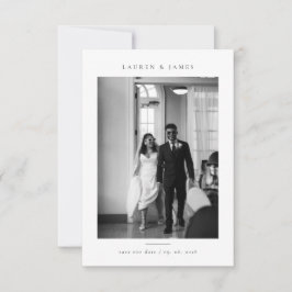 Klassieke formele huwelijksfotosticker "Save the D Save The Date