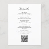 Klassieke formele QR Code Budget Weddenschap Flyer (Achterkant)