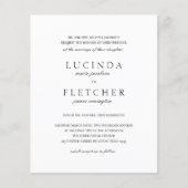 Klassieke formele QR Code Budget Weddenschap Flyer (Voorkant)