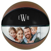 Klassieke foto en monogram basketbal (Voorkant)