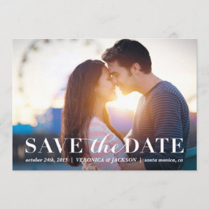 Klassieke foto van de Romance sparen de datumkaart Save The Date