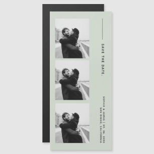 Klassieke Fotostrip Magnetische bruiloft Bewaar de