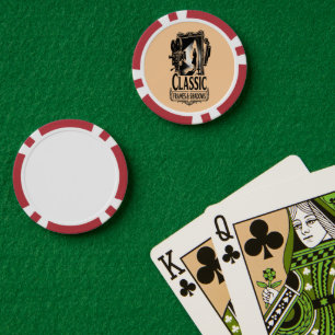 Klassieke Frames & Schaduwen Vintage Noir Cinema P Poker Chips