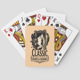 Klassieke Frames & Schaduwen Vintage Noir Cinema S Pokerkaarten