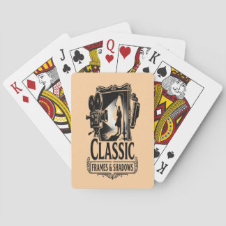 Klassieke Frames & Schaduwen Vintage Noir Cinema S Pokerkaarten