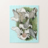 Klassieke Frill Pigeons Legpuzzel (Verticaal)