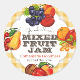 Klassieke fruitjam Label