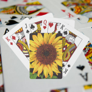 Klassieke Fruitkist Label Kunst Orangedale Sunflow Pokerkaarten