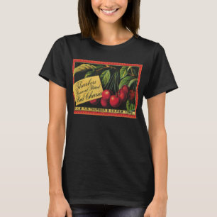 Klassieke fruitkratlabelkunst, Thurber-kersen T-shirt