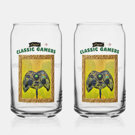 Klassieke Gamer Sick Box Couples Set Blikvorm Glas