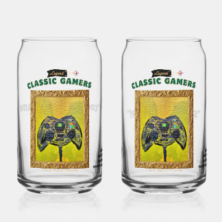 Klassieke Gamer Sick Box Couples Set Blikvorm Glas