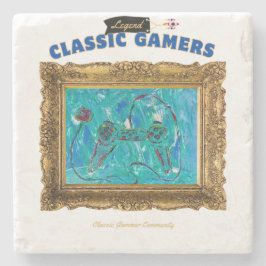 Klassieke Gamers Cool spelen Stenen Onderzetter