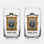 Klassieke Gamers Groovy Vision Couples Set Blikvorm Glas (Voorkant)