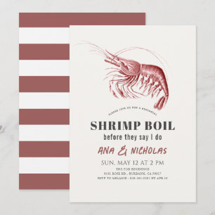 Klassieke garnalen koken repetitie diner kaart