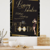 Klassieke Gatsby Deco Bruiloft Fotobooth Poster (Keuken)