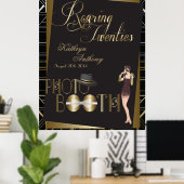 Klassieke Gatsby Deco Bruiloft Fotobooth Poster (Thuiskantoor)