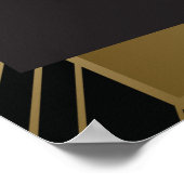 Klassieke Gatsby Deco Bruiloftsfotocabine Poster (Hoek)