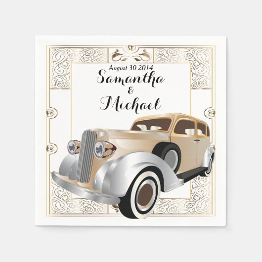  klassieke Gatsby-stijl Servet (Voorkant)