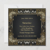  Klassieke Gatsby Style Wedding Kaart (Achterkant)