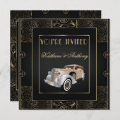  Klassieke Gatsby Style Wedding Kaart (Voorkant / Achterkant)
