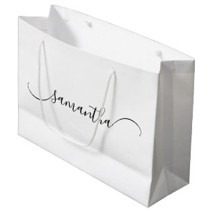 Klassieke Gebogen Swash Handtekening Naam Groot Cadeauzakje