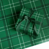 Klassieke, gedurfde feestelijke, groene kerst cadeaupapier