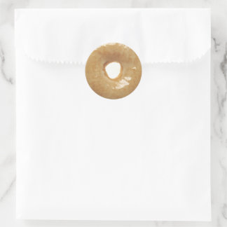 Klassieke gegraveerde Stickers voor donut Novelty