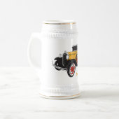 Klassieke gele auto 1931 bierpul (Voorkant links)