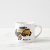 Klassieke gele auto 1931 espresso kop (Rechts)