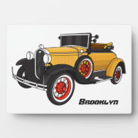 Klassieke gele auto 1931