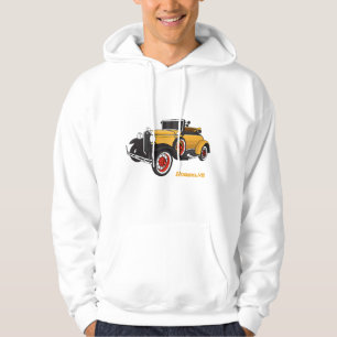 Klassieke gele auto 1931 hoodie