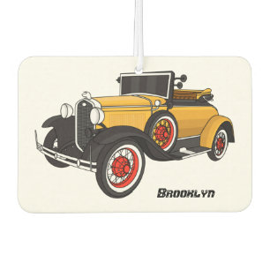 Klassieke gele auto 1931 luchtverfrisser