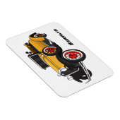 Klassieke gele auto 1931 magneet (Rechterzijde)