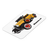 Klassieke gele auto 1931 magneet (Linkerzijde)