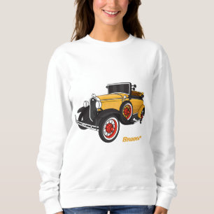 Klassieke gele auto 1931 trui