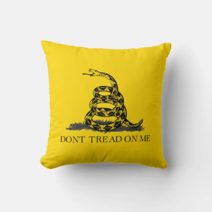 Klassieke Gele Gadsden Vlag Don't Tread on Me Kussen