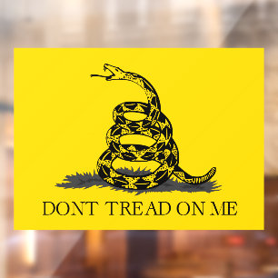 Klassieke Gele Gadsden Vlag Don't Tread on Me Raamsticker