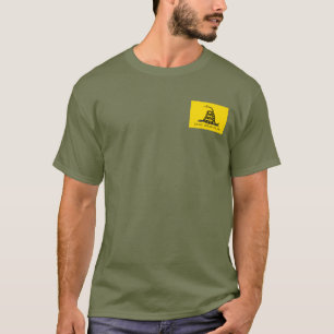 Klassieke Gele Gadsden Vlag Don't Tread on Me T-shirt