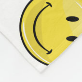 Klassieke gele Happy Face Fleece Deken (Hoek)