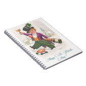 Klassieke Gelukkige St. Patrick's Dag Klaver Champ Notitieboek (Rechterzijde)