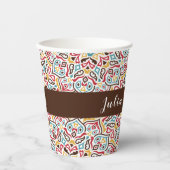 Klassieke Geometrische Mandala Patroon Wedding Papieren Bekers (Voorkant)