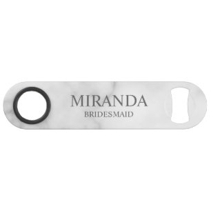 Klassieke gepersonaliseerde bruidsmeisje naam speed flessenopener