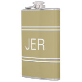 Klassieke gepersonaliseerde Drink van Monogram Ini Heupfles (Links)