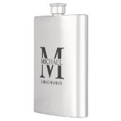 Klassieke Gepersonaliseerde Groomsman Naam Flacon (Links)