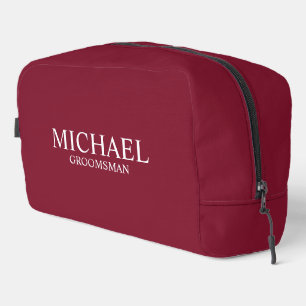 Klassieke Gepersonaliseerde Groomsman Naam Toilettasje